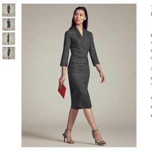 MM  LaFleur | The Casey Dress In Grey Houndstooth